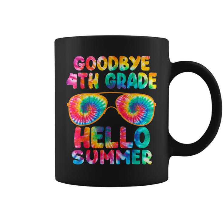 Last Day Of School Goodbye 4Th Grade Hello Summer Tie Dye Coffee Mug