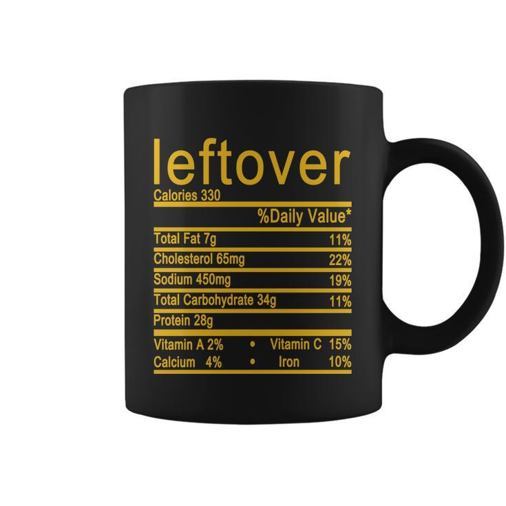 Leftover Nutrition Facts Label Coffee Mug