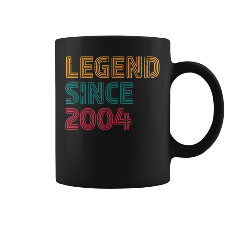 Legend Since 2004 18 Years Old Retro Born 2004 18Th Birthday  Coffee Mug
