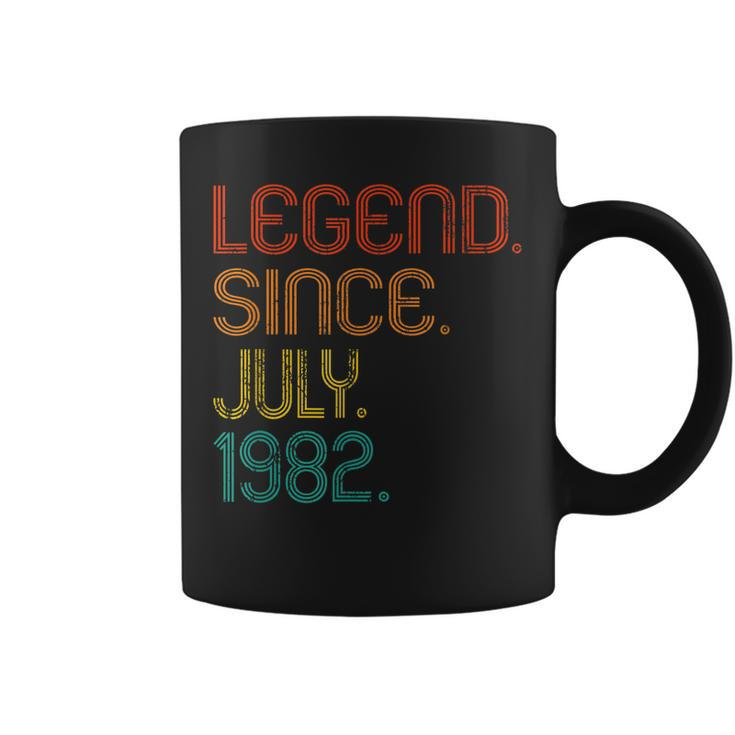 Legend Since July 1982 40Th Birthday 40 Years Old Vintage  Coffee Mug