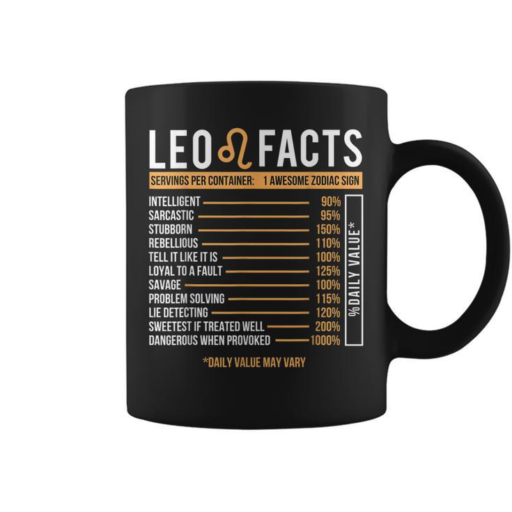 Leo Facts Zodiac Sign Astrology Birthday Horoscope Coffee Mug