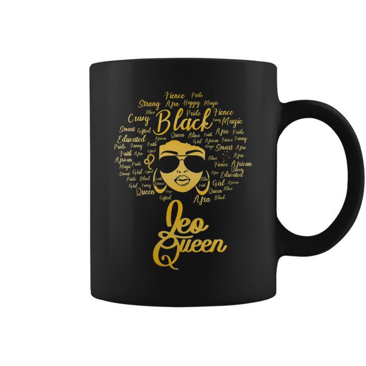 Leo Queen Birthday Blackwomen Zodiac Signs Afro Hair   Coffee Mug