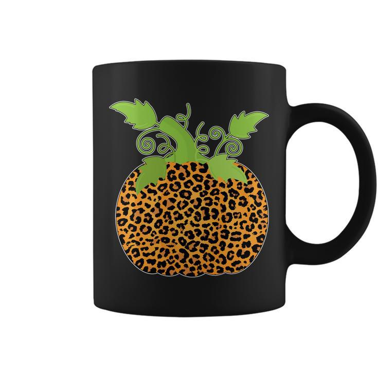 Leopard Print Pumpkin Coffee Mug