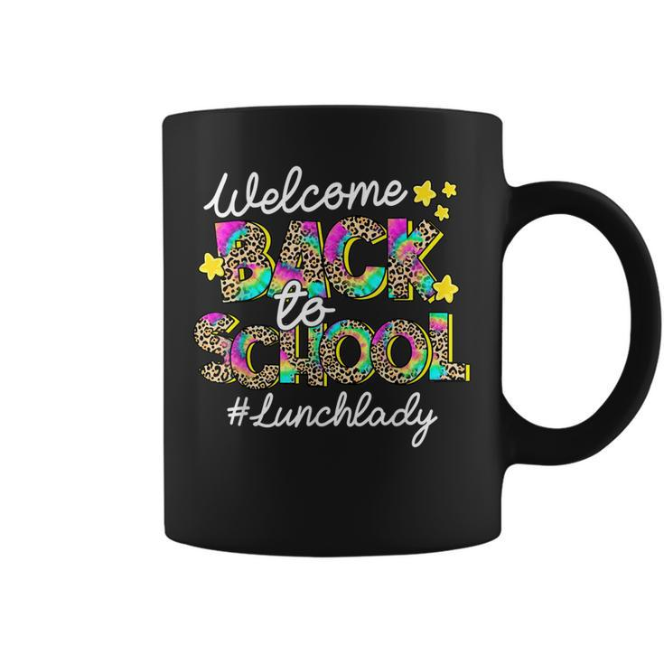 Leopard Welcome Back To School Lunch Lady Life  Coffee Mug