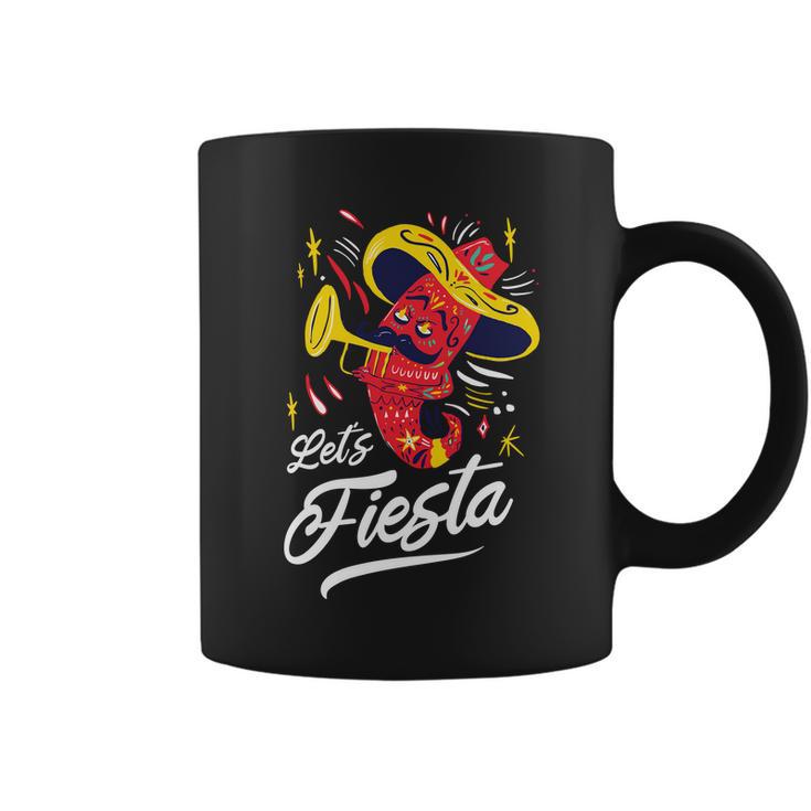 Lets Fiesta Chili Pepper Coffee Mug