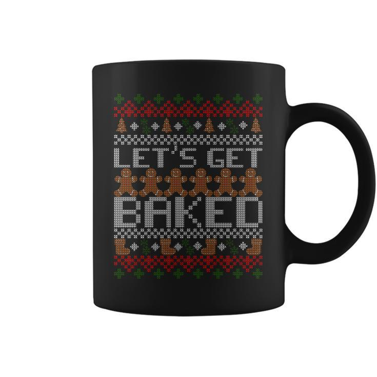 Lets Get Baked Ugly Christmas Sweater Tshirt Coffee Mug