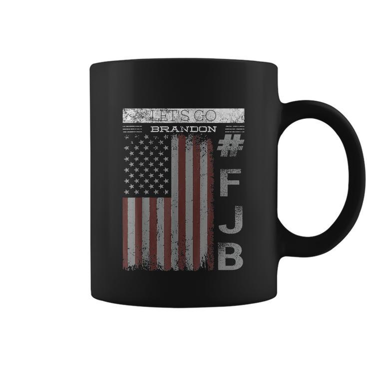 Lets Go Brandon Fjb Funny Meme Us Flag Tshirt Coffee Mug