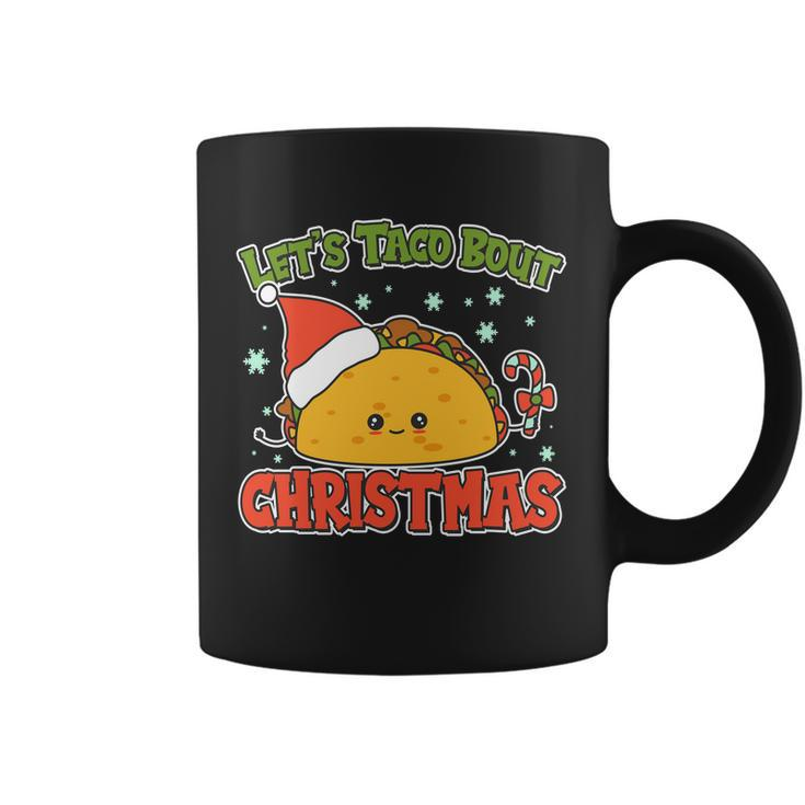 Lets Taco Bout Cute Funny Christmas Coffee Mug