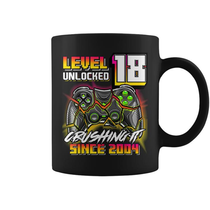 Level 18 Unlocked Crushing It 2004 Video Game 18Th Birthday  Coffee Mug