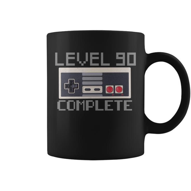 Level 90 Complete Retro Gamer 90Th Birthday Coffee Mug