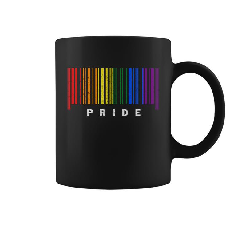 Lgbt Gay Barcode Support Lgbtq Ally Rainbow Pride Gay Flag Coffee Mug