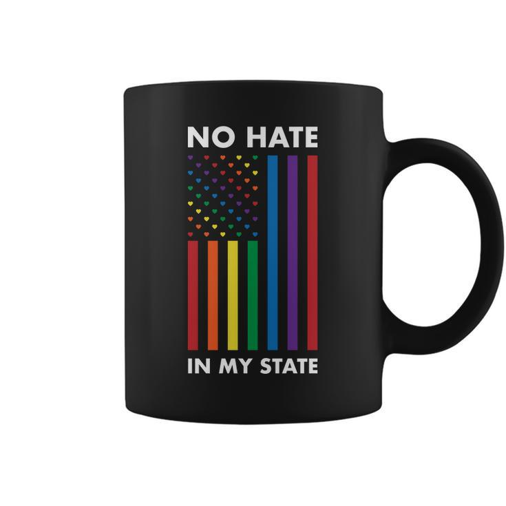 Lgbt Pride Flag No Hate In My State Coffee Mug