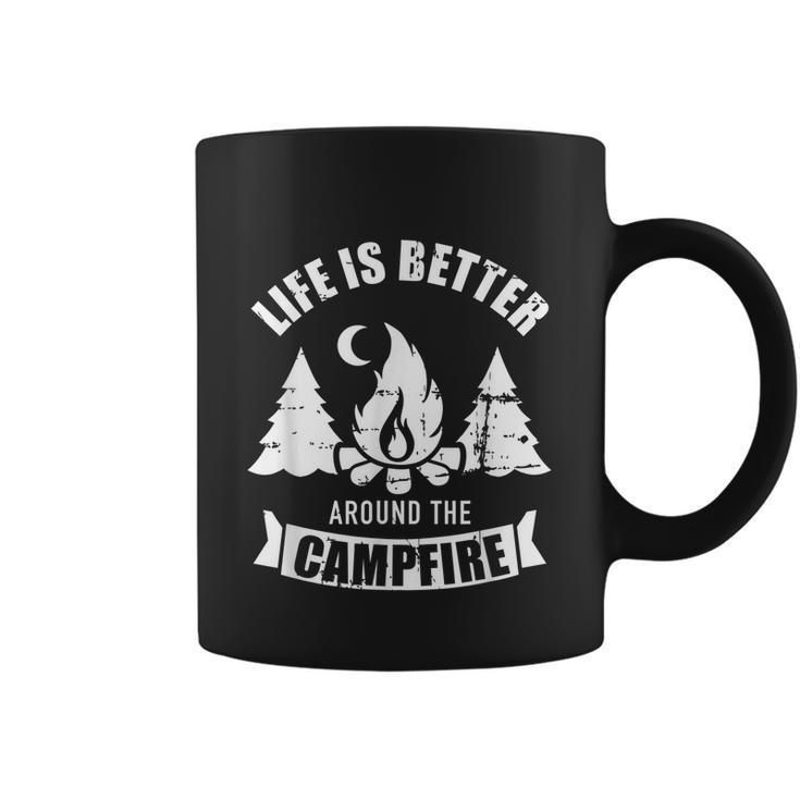 Life Is Better Around The Campfire Camping Coffee Mug