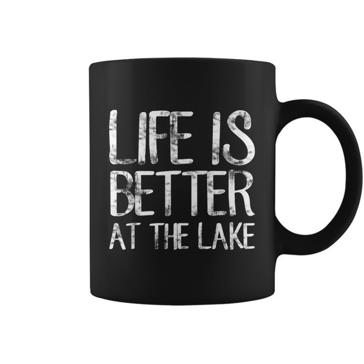 Life Is Better At The Lake Shirt Funny Camping Fishing Tee Coffee Mug