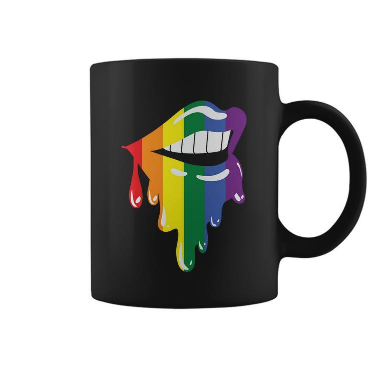 Lips Lgbt Gay Pride Lesbian Bisexual Ally Quote Coffee Mug