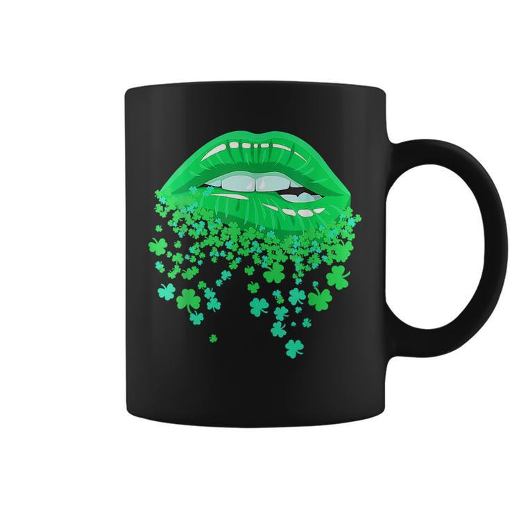Lips Sexy Green Cool Irish Shamrock St Patricks Day Coffee Mug
