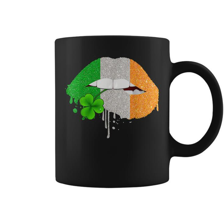 Lips Sexy Green Irish Leopard Flag Shamrock St Patricks Day Coffee Mug