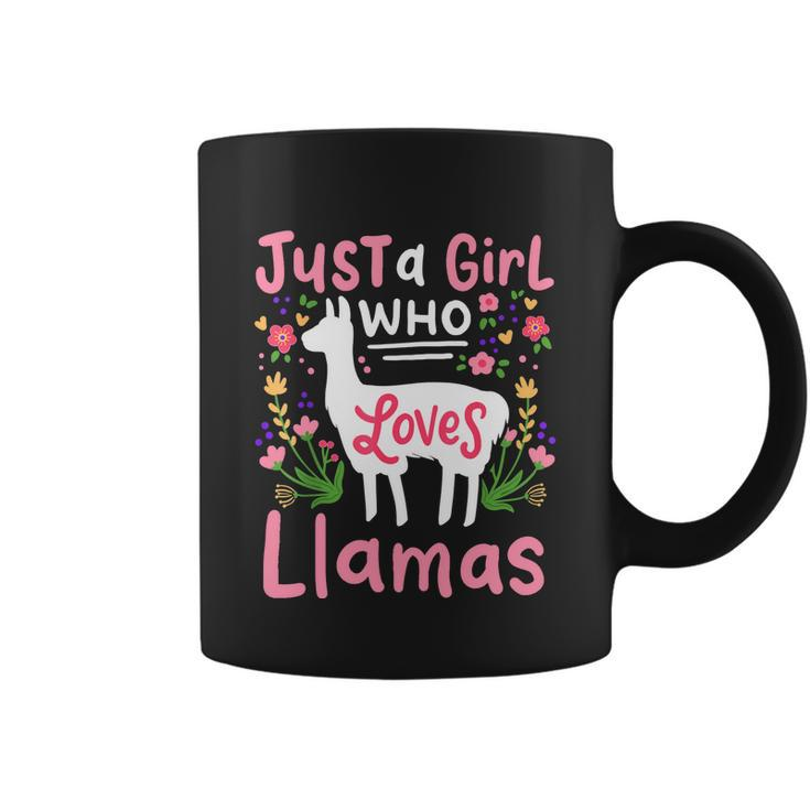 Llama Just A Girl Who Loves Llamas Llama Lover Gift Coffee Mug