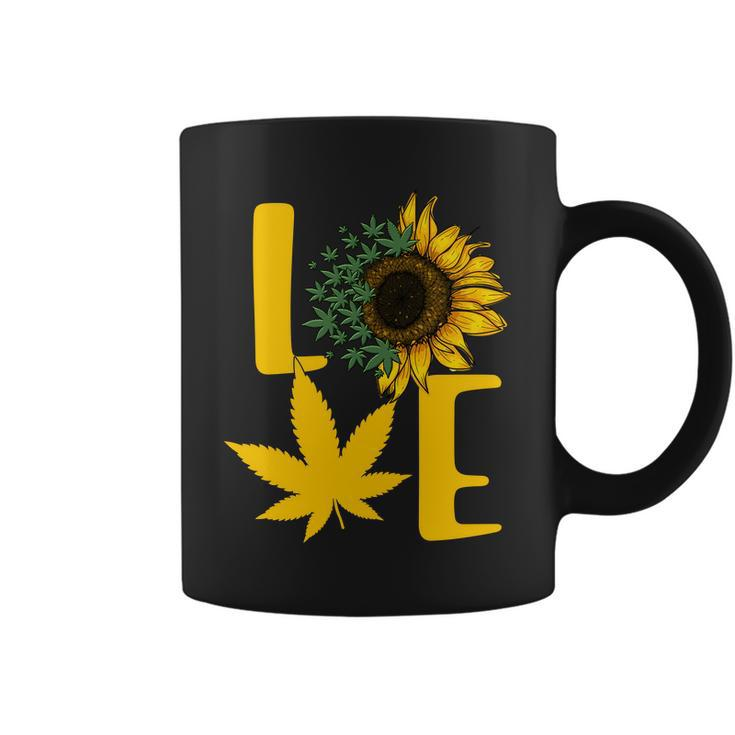 Love Cannabis Sunflower Coffee Mug