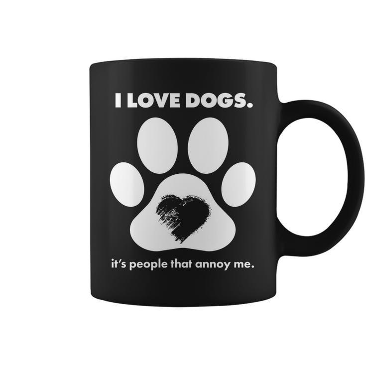 Love Dogs Hate People Tshirt Coffee Mug
