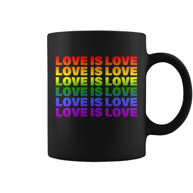 Love Is Love Lgbtq Rainbow Coffee Mug