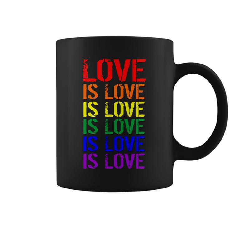 Love Is Love Rainbow Colors Coffee Mug