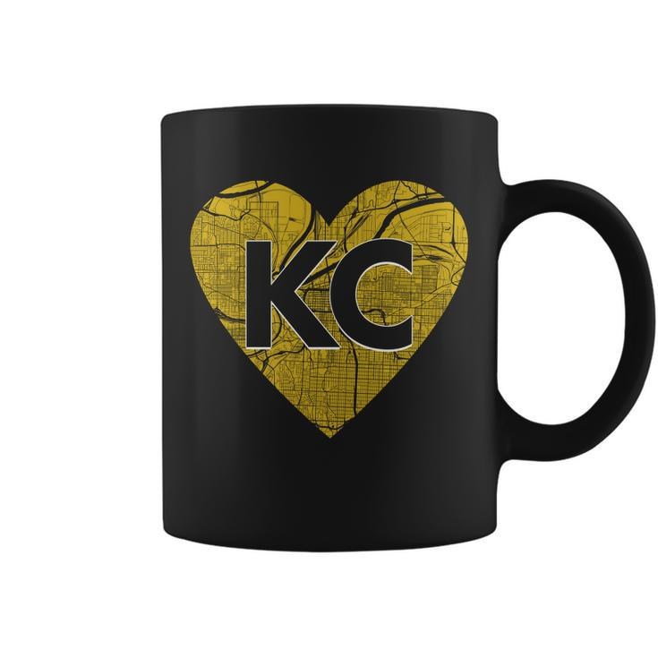 Love Kansas City Football Fan City Map Coffee Mug