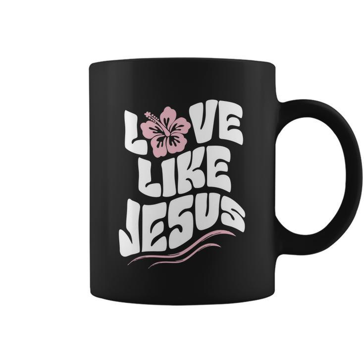 Love Like Jesus Religious God Christian Words Cool Gift Coffee Mug