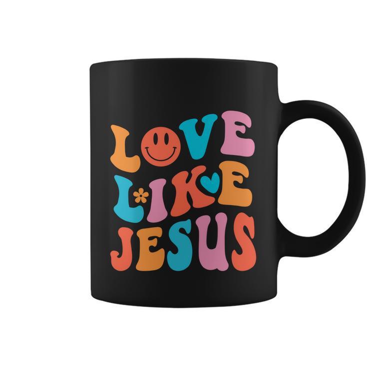 Love Like Jesus Religious God Christian Words Gift V2 Coffee Mug