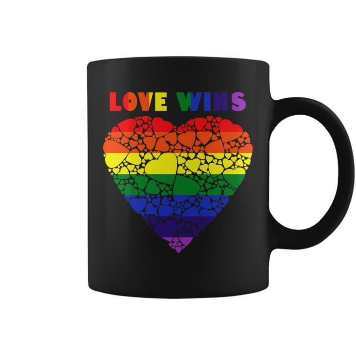 Love Wins Heart Coffee Mug
