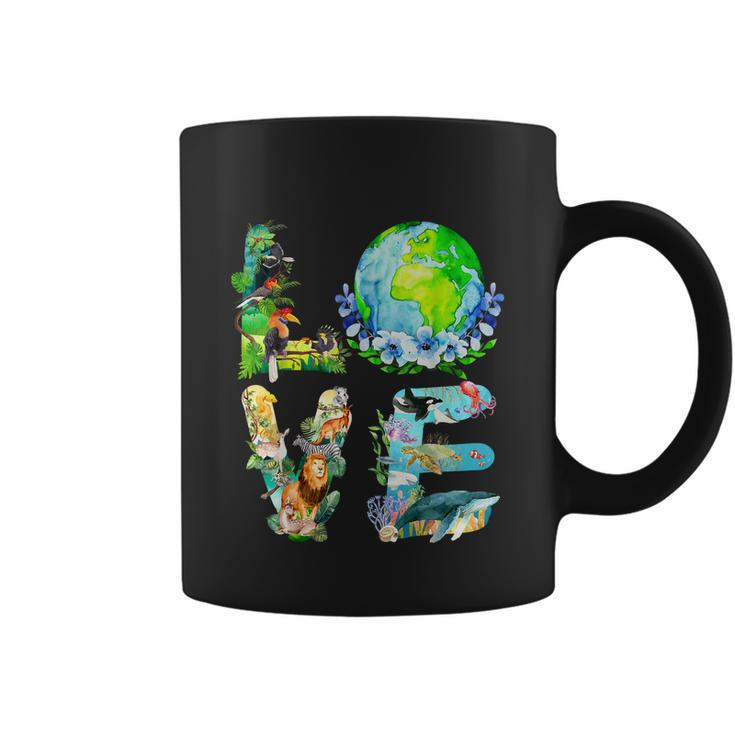 Love World Earth Day 2022 Planet Environmental Animal Tshirt Coffee Mug