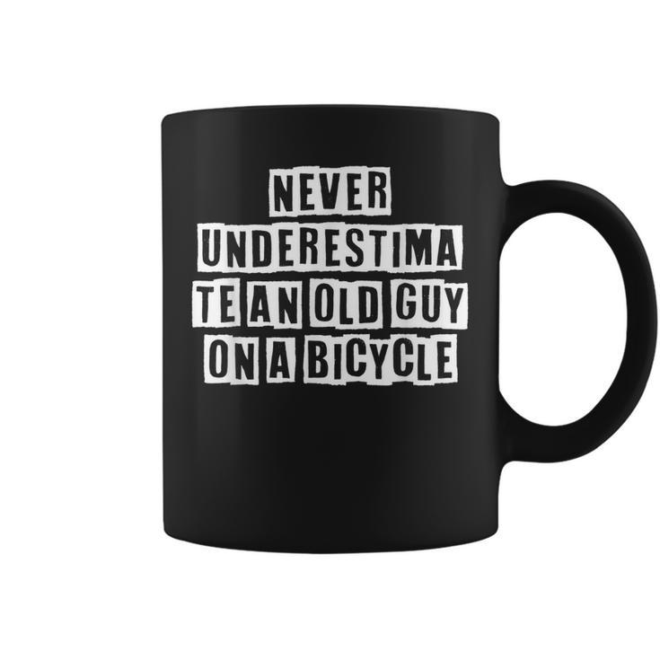 Lovely Funny Cool Sarcastic Never Underestimate An Old Guy Coffee Mug