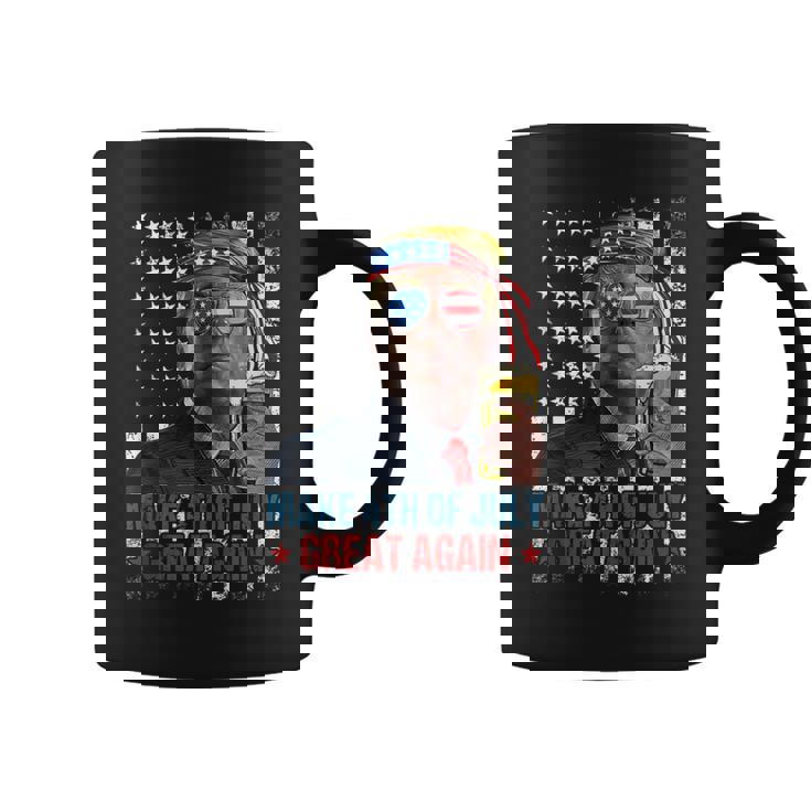 Make 4Th Of July Great Again Funny Patriotic American Flag  Coffee Mug