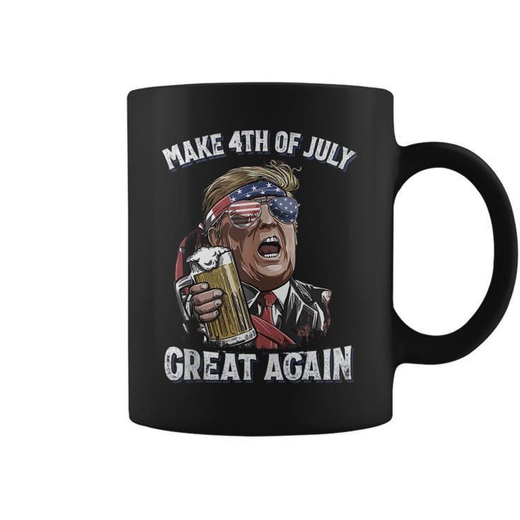 Make 4Th Of July Great Again Patriot Trump Men Drinking Beer  Coffee Mug