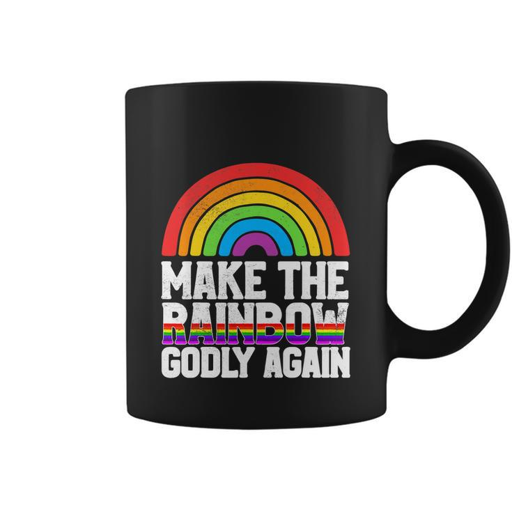 Make The Rainbow Godly Again Lgbt Funny Flag Gay Pride Coffee Mug