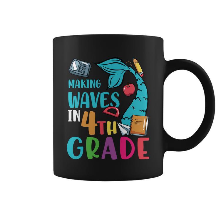 Making Waves In 4Th Grade First Day Of School Back To School Coffee Mug