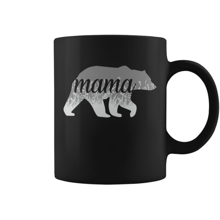 Mama Bear Floral Logo Tshirt Coffee Mug