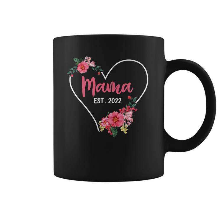 Mama Est 2022 Mom To Be  Pregnancy Announcement Coffee Mug