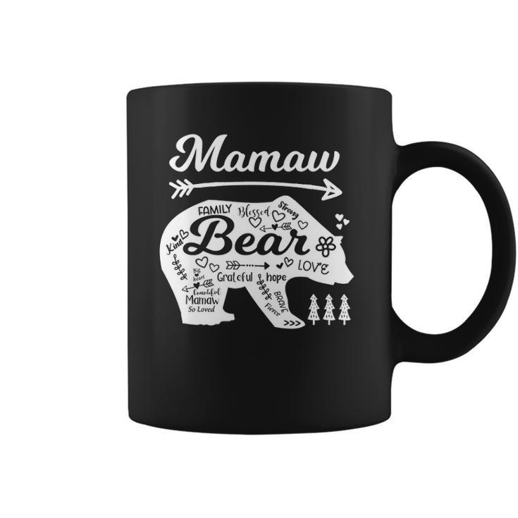 Mamaw Bear Words Of Love With Doodle Graphics Grandma Gifts Coffee Mug