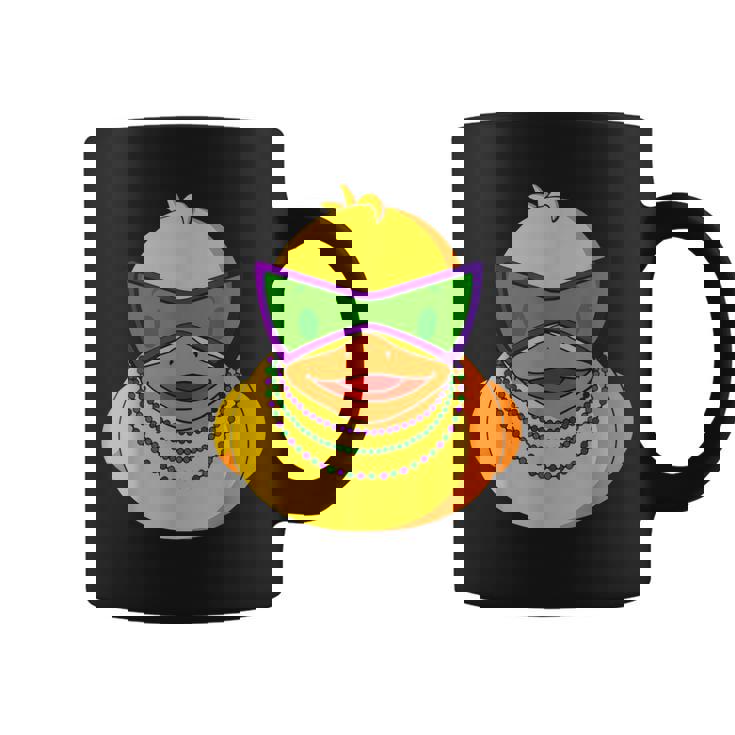 Mardi Gras Beads Rubber Duck Coffee Mug