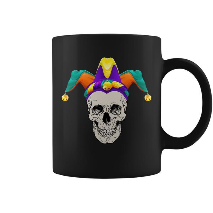 Mardi Gras Skull Party Hard Coffee Mug