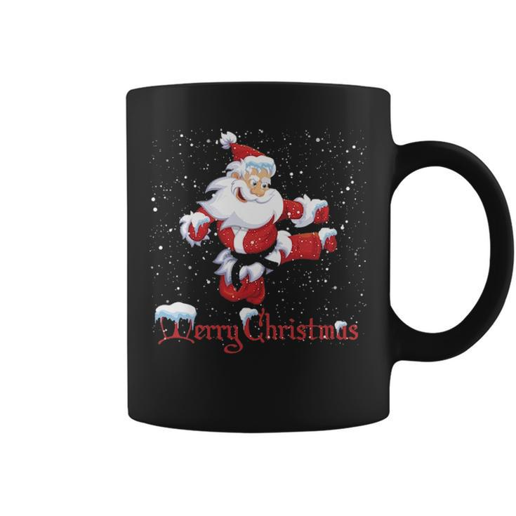 Martial Art Christmas Santa Taekwondo Coffee Mug