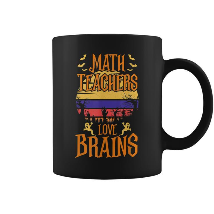 Math Teachers Love Brain Halloween Teacher Costume  Coffee Mug