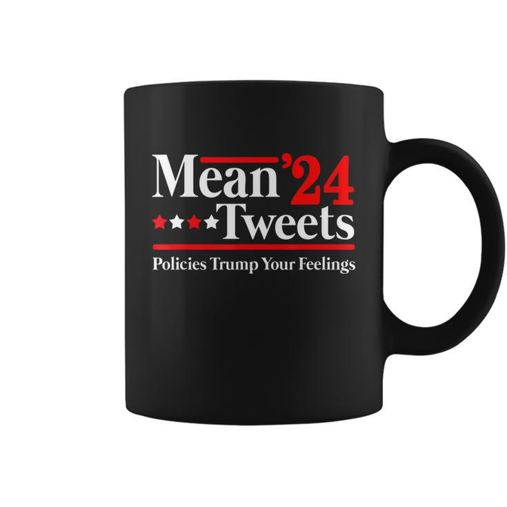 Mean Tweets 2024 Pro Donald Trump 24 Funny Anti Biden Tshirt Coffee Mug