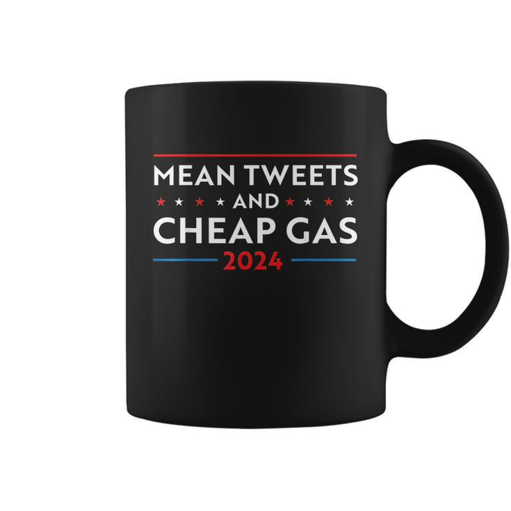 Mean Tweets And Cheap Gas Funny 2024 Pro Trump Coffee Mug