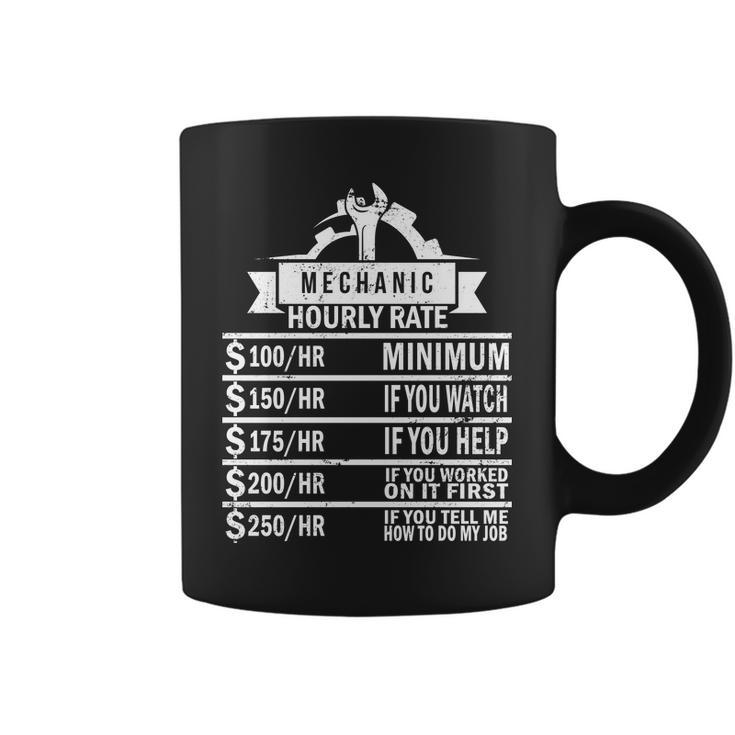 Mechanic Hourly Rate Tshirt Coffee Mug