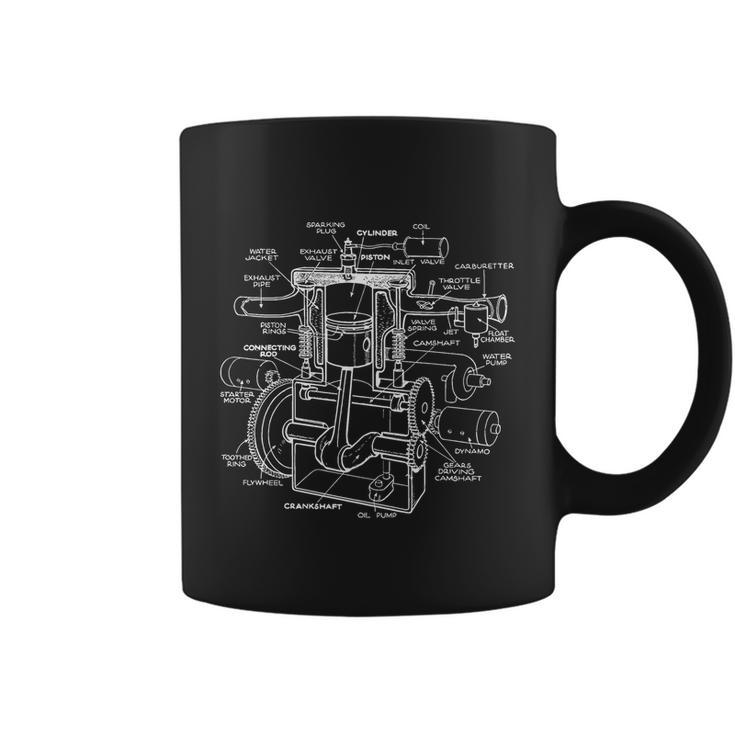 Mechanics Car Engine Pieces Cars Lovers Gift Muscle Cars Cute Gift Graphic Design Printed Casual Daily Basic Coffee Mug