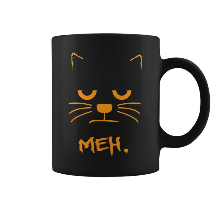 Meh Angry Cat Coffee Mug