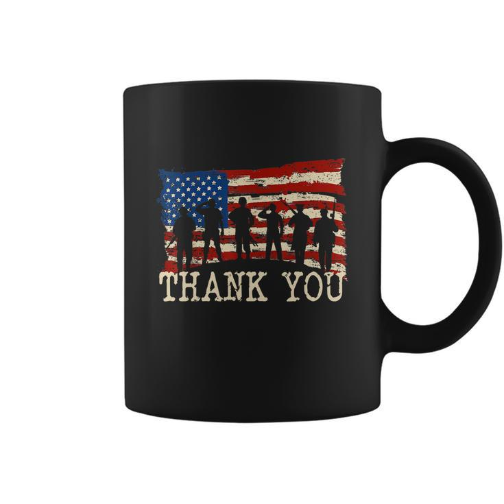 Memorial Day American Flag Thank You Veterans Proud Veteran Coffee Mug