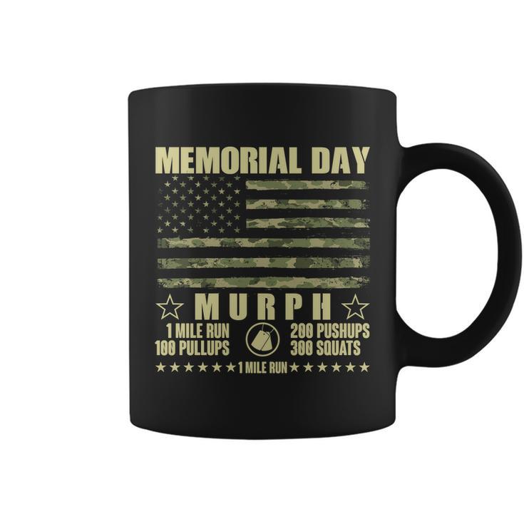 Memorial Day Murph Workout Camo Usa American Flag Tshirt Coffee Mug